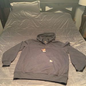Carhartt 1/4 zip hoodie with mock neck dark grey. Size XL Tall.